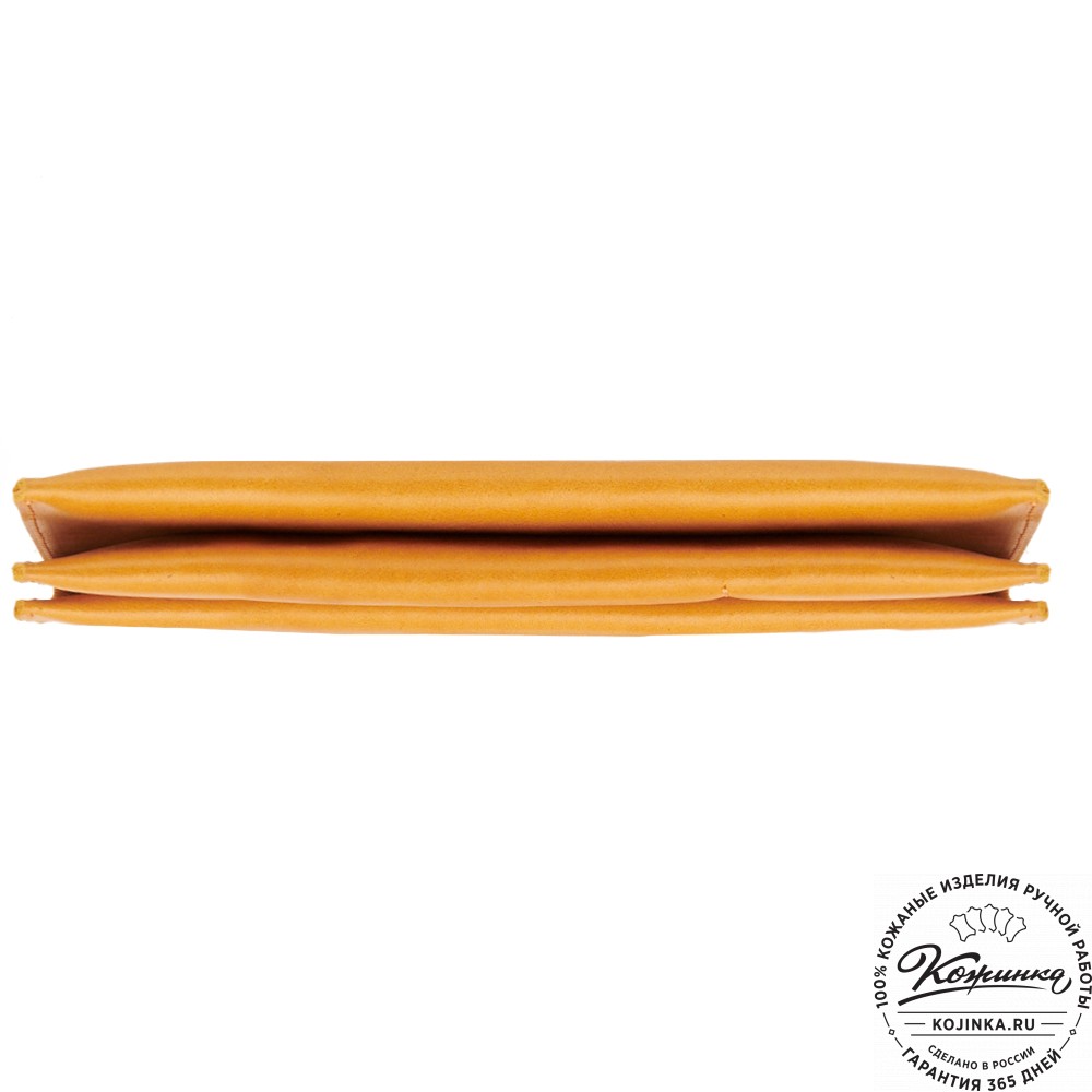 Кожаное портмоне "Манхэттен" (жёлтое)